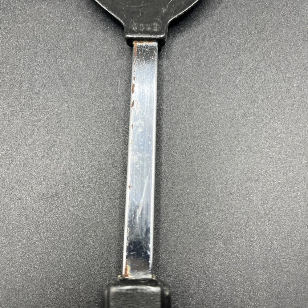 Vtg EKCO Nylon Slotted Spoon Cooking Serving Black Heat Resistant 400° F 12